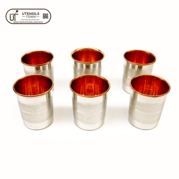 GLASS COPPER STEEL SET LUX