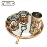 THALI SET COPPER STEEL 5PC SET