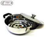 KADAHI STEEL WITH LID