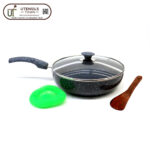 S/B DEEP MALBRO FRYING PAN WITH LID
