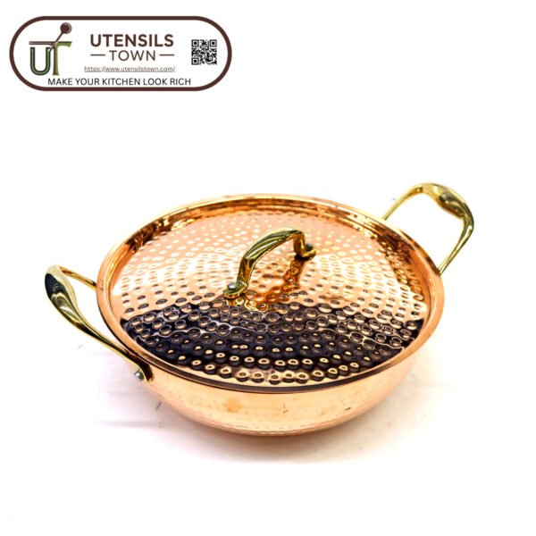 KADAHI WITH LID COPPER